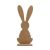 Ozdobný zajačik s kvetinovým vajíčkom v náručí, vyrobený z dreva, 25 cm, Jumi 125034681