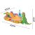 Intex Inflatable Dinosaur Play Center dimensions with measurements