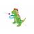 Nadmuchiwany zraszacz Intex Dinosaur z piłką