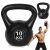 ModernHome 10 kg-os fekete kettlebell erőnléti edzéshez
