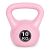 ModernHome 10kg pink kettlebell, front view