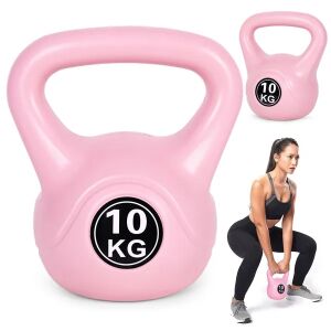 ModernHome 10kg rózsaszín kettlebell használati példával - ModernHOME
