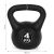 ModernHome 4kg Fekete Kettlebell méretekkel