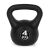ModernHome 4kg Fekete Kettlebell