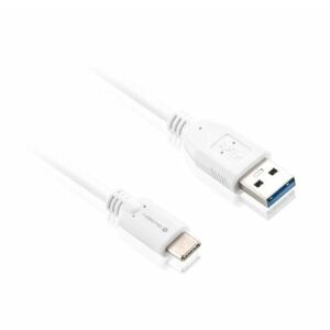 Cablu de incarcare si transfer de date GoGEN USB / USB-C, incarcare rapida, 1 m, alb 125041382 - Cabluri de date