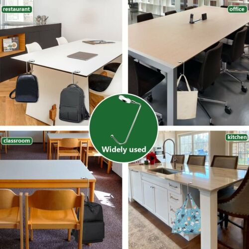 Sada 8 háčikov Pixhotul, zliatina zinku, strieborná, 7 x 14 x 5 cm