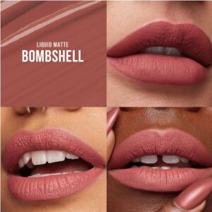 Lippenstift, Matt, Langanhaltend, Huda Beauty, Liquid Matte, Bombshell, Mini, 1,9 ml 125041493 - Lippenstift