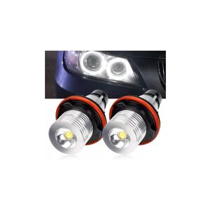2 becuri LED Angel Eyes pentru BMW Seria 1 E87, Seria 5 E39, E60, E61, Seria 6 E63, E64, Seria 7 E65, E66, X5 E53, E83, X3 - Becuri auto