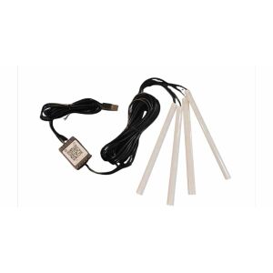 Lămpi LED pentru interiorul mașinii, 4 benzi, culoare albă, alimentate prin USB - Lumini auto