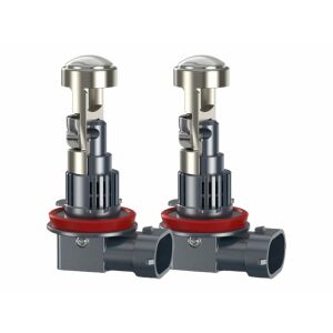 Becuri LED AutoREY® PRO H8 / H11, pachet de 2, cu lentilă de mărire, SUPER CSP, putere 150 W, 27 000 lumeni, ventilator încorporat, cipuri CSP 7035, alb rece 6000 K, fără eroare bec ars - Becuri auto