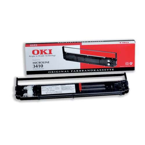 Oki ML3410 printer ribbon, original, black, for Microline 3410 printer
