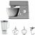 Kenwood Chef KVC3110S Standmixer mit Blenderaufsatz, K-Haken, Ballon-Schneebesen und Knethaken, silber