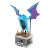 Set de construcție MEGA Mini Motion Golbat, o figurină Pokémon construibilă cu aripi mobile