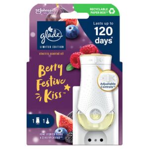 Glade Berry Festive Kiss Limited Edition Elektromos Illatosító Olaj Légfrissítő, akár 120 napig tart - Glade