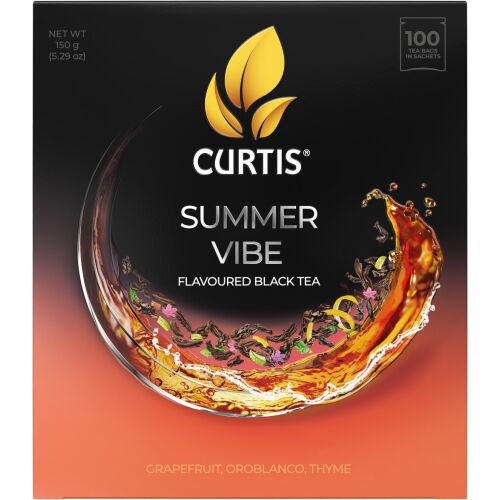 Curtis Summer Vibe Ízesítet Fekete tea, 100 filter 125084869