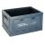 Collapsible storage box, blue, with handle, perfect for camping and car organization