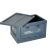 Praktische Faltbare Campingbox - Marineblau - 40L, Deckel geöffnet