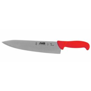 JMB Chef's Knife 250mm Blade Red Handle, professional kitchen knife - Kitchen Knife