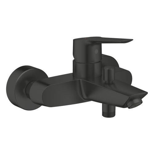 Angled view of Grohe Start Matte Black Bath Faucet