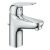 Angled view of Grohe Swift Chrome Single Lever Basin Mixer Tap