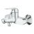 Angled view of Grohe Swift chrome bath tap