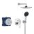 Sistem de duș încastrat Grohe Start Edge cu cutie de instalare, mixer, duș de cap și duș de mână