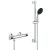 Grohe Precision Flow Thermostat-Brausearmatur und Vitalio Start 110 Brausestangenset
