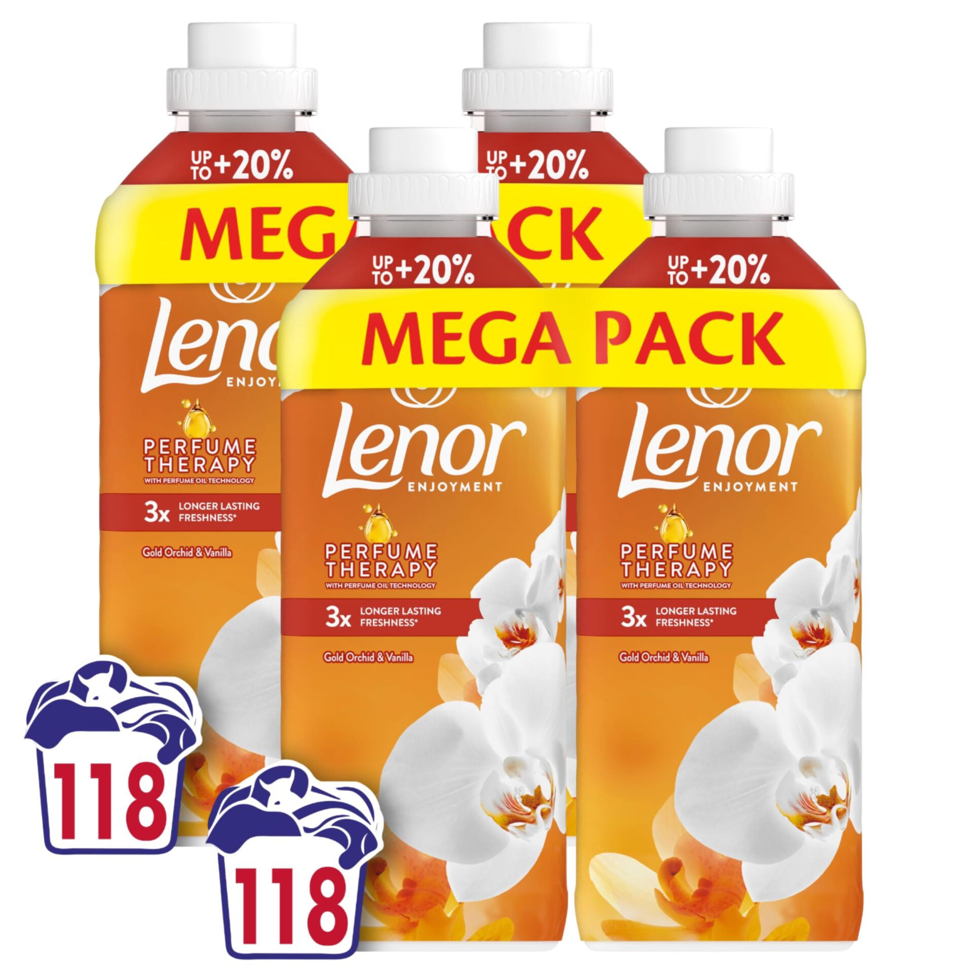 Lenor Orchid & Vanilla Öblítő 236 mosás 2x2478ml