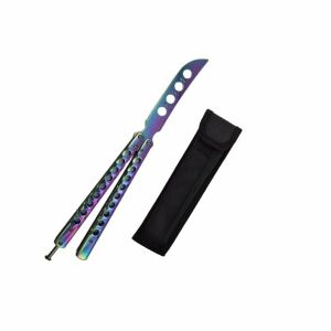 Butterflymesser, Butterfly Rainbow, für Training, 27,5 cm 125089149 - Taschenmesser & Faltmesser