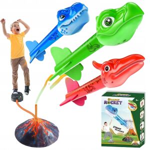 DINOSZAURUSZOK ŰRRAKÉTA RAKÉTAVETŐ HAB RAKÉTA KATAPULT PUMPA