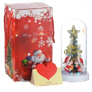 Karácsonyfa Üvegben Megvilágított Led Karácsonyi Dekoráció