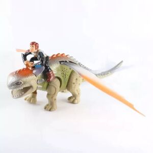 elemes dinoszaurusz sárkánylovas üvöltés világít fel