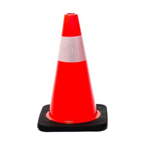 Rugalmas közlekedési kúp fényvisszaverő szalaggal, 45 cm 125098133 - Jelzőbója