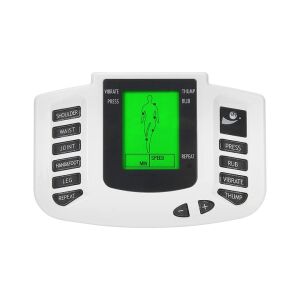 Aparat De Masaj Cu Electrostimulare NewEvo® Pentru Fizioterapie/Electroterapie doua canale, Cu 20 Trepte De Intensitate, TENS si EMS, 32 electrozi corporali, Portabil, Wireless, Alb Negru 126694848 - Stimulator muscular