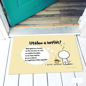 Vicces 'Utálom a hétfőt' lábtörlő - Vicces ajándék