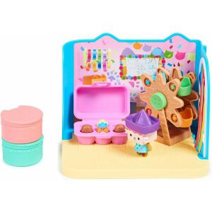 Gabby's Dollhouse Baby Box Craft-a-riffic Room Spielset mit Gabby Puppe, Katzenfigur und Hamsterfigur sowie einem lustigen Riesenrad und anderem Zubehör - Puppenhaus