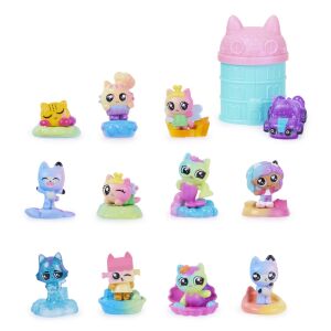 Gabbys babaház mini figura szett 12 darabos, szivárvány témájú, Masi-Mata és Matisor figurák - Spin Master
