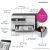 Epson EcoTank M2120 Mono Printer features infographic in Arabic