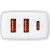 Lādētājs Baseus Compact Quick Charger 2 x USB + USB-C 30W Weiß 125107353
