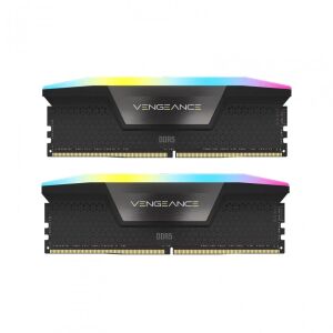Zestaw pamięci RAM Corsair Vengeance RGB DDR5 64GB 6000MHz CL30, 2x32GB, czarny radiator z podświetleniem RGB - Pamięć