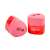 Nebulo dual hole pencil sharpener with container, pink