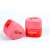 Nebulo dual hole pencil sharpener with container, pink