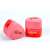 Nebulo dual hole pencil sharpener with container, red