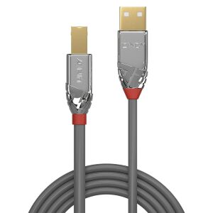 Kabel USB Lindy USB-A - USB-B 5 m Szary (36644) 138475919 - Kabel USB