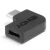 Lindy USB-C 3.2 - USB-C 90 fokos adapter, fekete