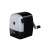 Deli 629B Rotary Pencil Sharpener, black and grey, for standard and thick pencils