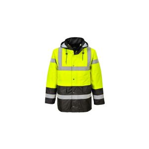 Portwest Hi-Vis Kontraszt Traffic Kabát, jól láthatósági munkaruha - Láthatósági ruházat