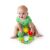 Baby playing with Bright Starts Safari Beats Drum Set, 3+ months, baby drum toy with lights and sounds