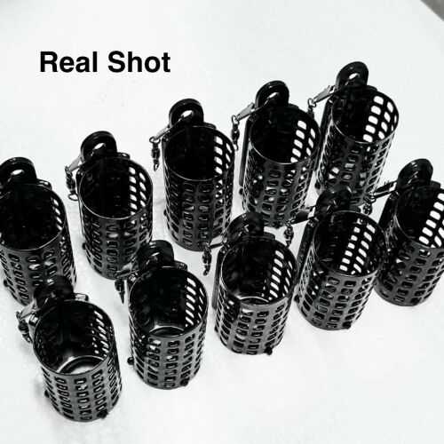 3 Stück Metall-Karpfen-Futterkorb, Köderhalter und Senker 125143800