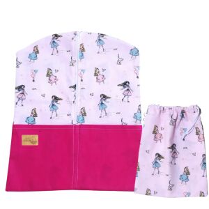 ÖKODEKO Ovis zsák vállfás , tornazsákkal, királylányos 125143965 - Ovis zsák